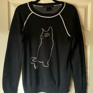Marc by Marc Jacobs Small Cat Sweater Navy Blue
